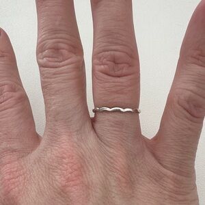 Spanish Sterling Silver Wavy Ring Size 7